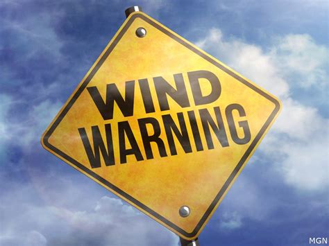 high wind warnings today